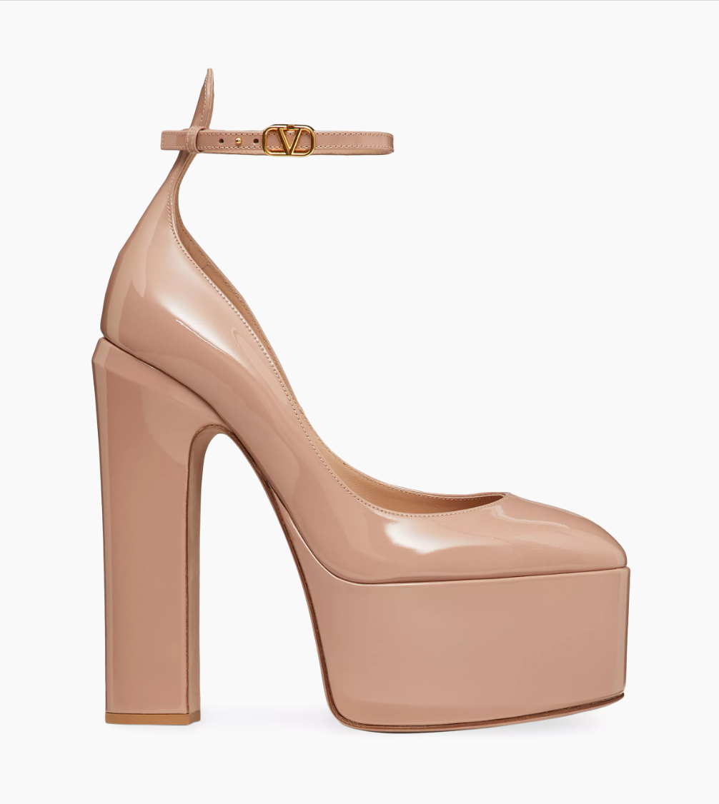 Valentino Tan-Go Platform Pump